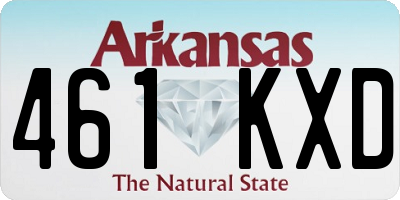 AR license plate 461KXD