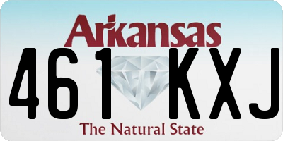 AR license plate 461KXJ
