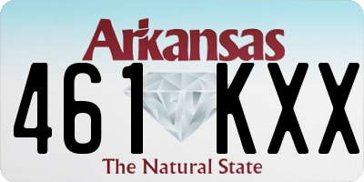AR license plate 461KXX