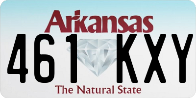 AR license plate 461KXY