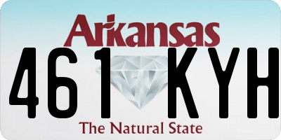 AR license plate 461KYH