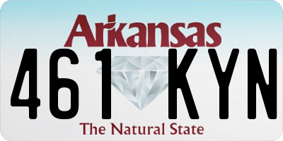 AR license plate 461KYN