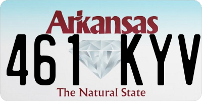 AR license plate 461KYV