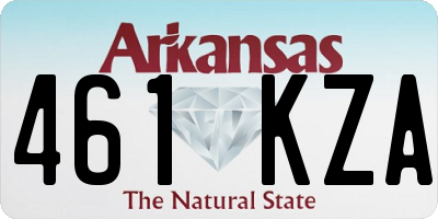 AR license plate 461KZA