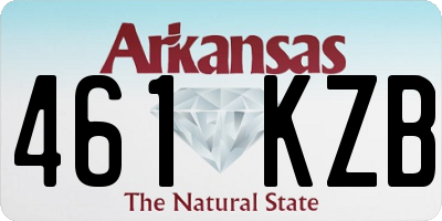 AR license plate 461KZB