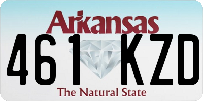 AR license plate 461KZD