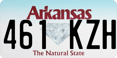 AR license plate 461KZH