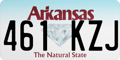 AR license plate 461KZJ