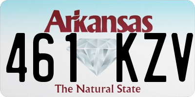 AR license plate 461KZV