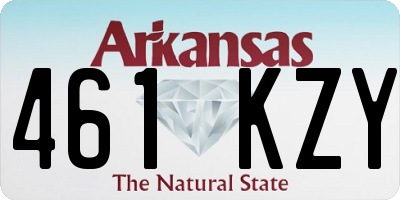 AR license plate 461KZY