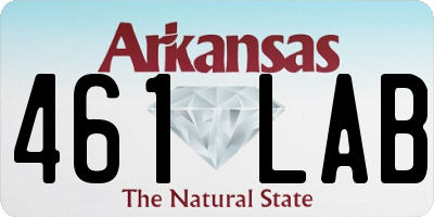 AR license plate 461LAB