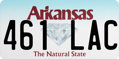 AR license plate 461LAC