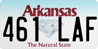 AR license plate 461LAF