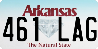 AR license plate 461LAG