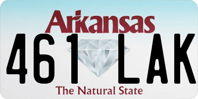 AR license plate 461LAK