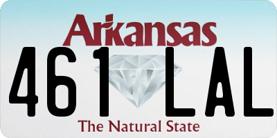 AR license plate 461LAL