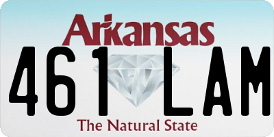 AR license plate 461LAM