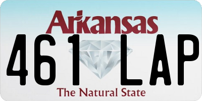 AR license plate 461LAP