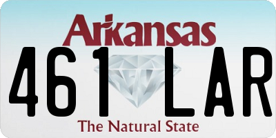 AR license plate 461LAR