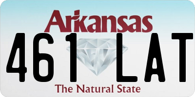 AR license plate 461LAT