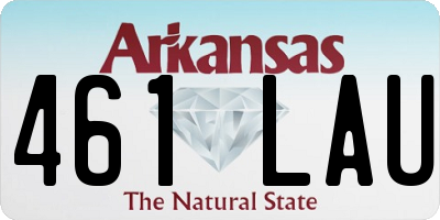 AR license plate 461LAU