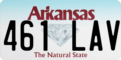 AR license plate 461LAV