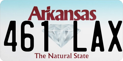 AR license plate 461LAX