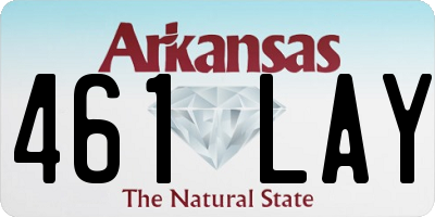 AR license plate 461LAY
