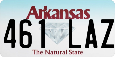 AR license plate 461LAZ
