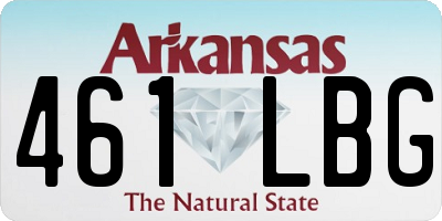 AR license plate 461LBG