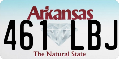 AR license plate 461LBJ