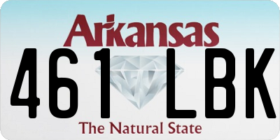 AR license plate 461LBK