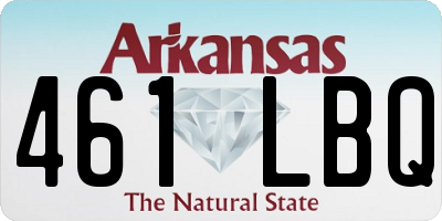 AR license plate 461LBQ
