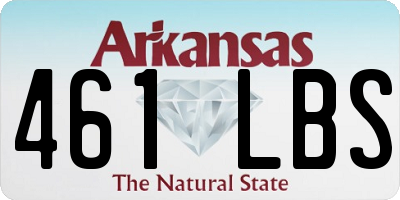 AR license plate 461LBS