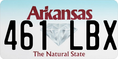 AR license plate 461LBX