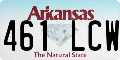 AR license plate 461LCW