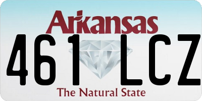 AR license plate 461LCZ