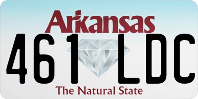 AR license plate 461LDC