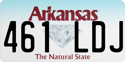 AR license plate 461LDJ