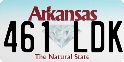 AR license plate 461LDK