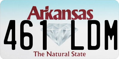 AR license plate 461LDM