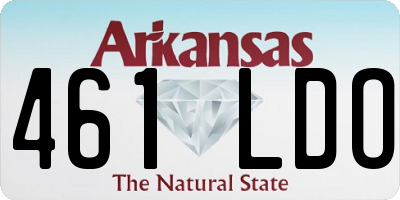 AR license plate 461LDO