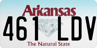 AR license plate 461LDV