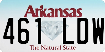 AR license plate 461LDW