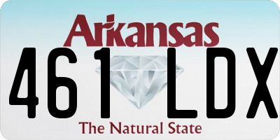 AR license plate 461LDX