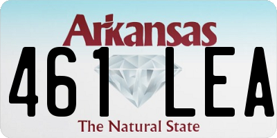 AR license plate 461LEA