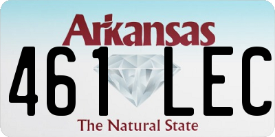 AR license plate 461LEC