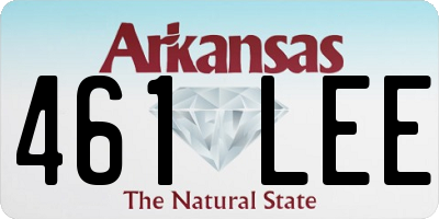 AR license plate 461LEE