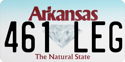 AR license plate 461LEG