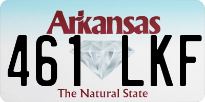 AR license plate 461LKF